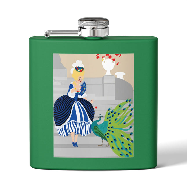 Peacock Courtesan Flask – Whimsical Elegance & Royal Splendor
