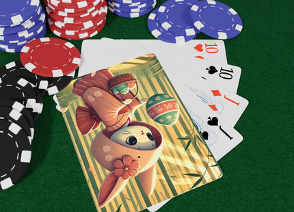 Geisha Kitten’s Easter Playing Cards