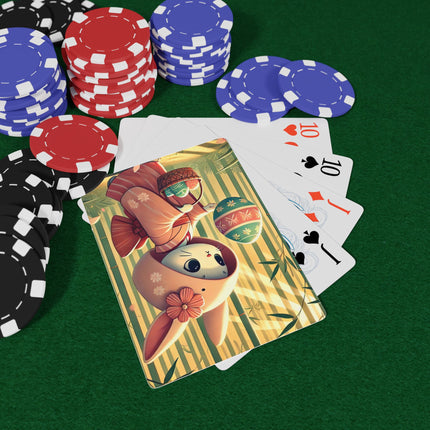 Geisha Kitten’s Easter Playing Cards