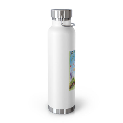 Spring Fairy's Floral Swing Copper Vacuum Insulated Bottle, 22 oz
