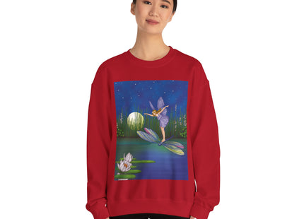 Fairy on a Dragonfly Heavy Blend™ Crewneck Sweatshirt