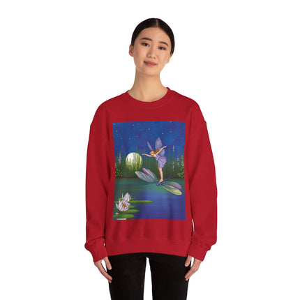 Fairy on a Dragonfly Heavy Blend™ Crewneck Sweatshirt