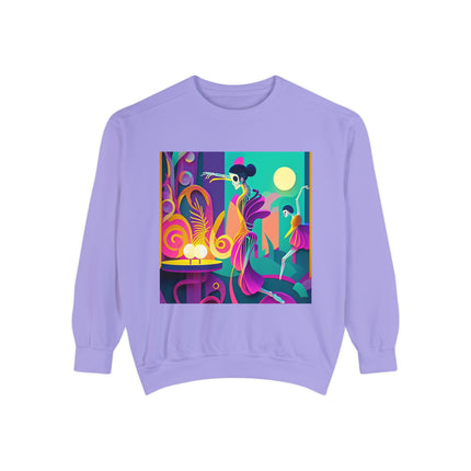 Dance of the Skeleton Ballerinas Unisex Garment-Dyed Sweatshirt