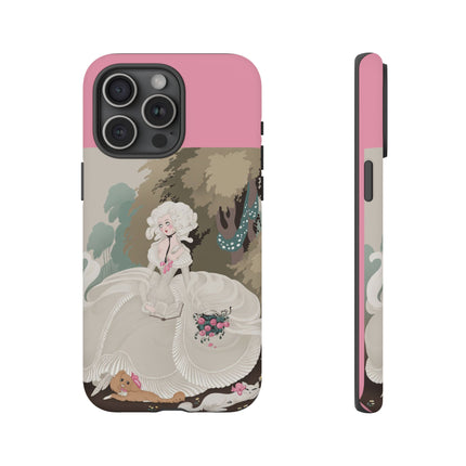 Rococo Garden Reader Phone Case – Whimsical Elegance & Timeless Charm