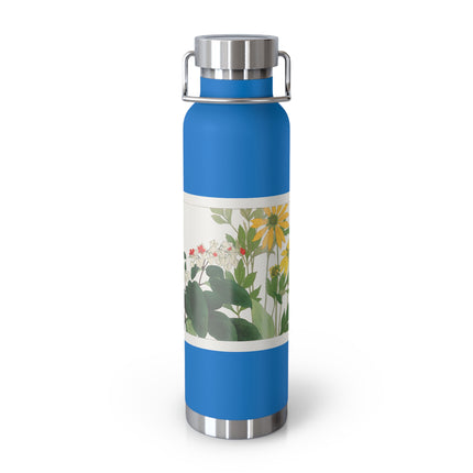 Clerodendrum & Rudbeckia by Tanigami Kônan Copper Vacuum Insulated Bottle, 22oz