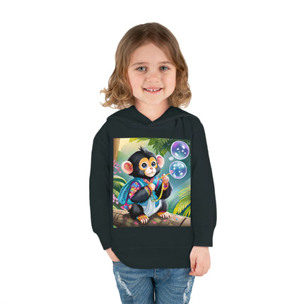 Bubble Magic in the Jungle Toddler Pullover Fleece Hoodie