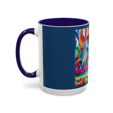 Surfing Zebra Colorful Mugs (11oz, 15oz)