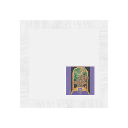 October & Opal, Tourmaline Zodiac White Coined Napkins