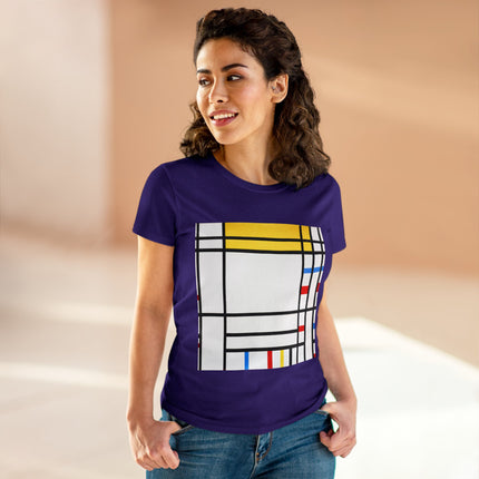 Place de la Concorde by Piet Mondrian Women's Midweight Cotton Tee