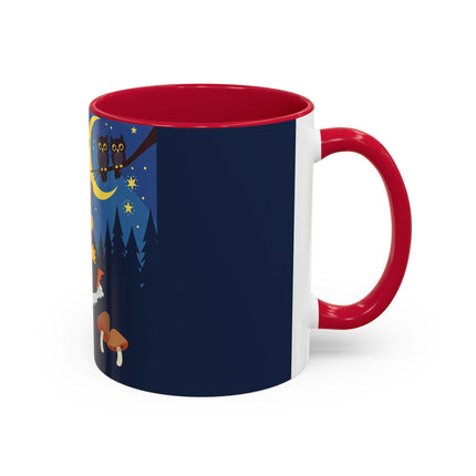 🎃🐈‍⬛ The Little Pumpkin Witch And Her Black Cat Colorful Mug – Whimsical Halloween Charm