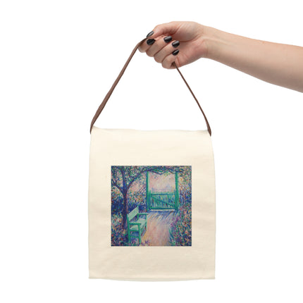 The Artist’s Garden by Theodore Earl Butler Canvas Lunch Bag With Strap