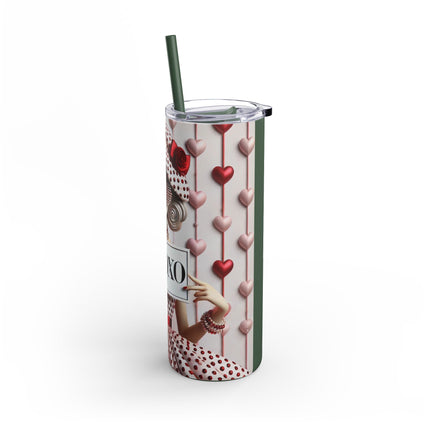 Fashionably Yours, XOXO Skinny Matte Tumbler, 20oz