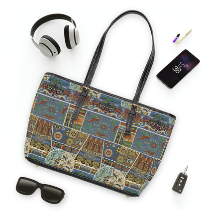 Chinois et Japonais by Auguste Racinet PU Leather Shoulder Bag