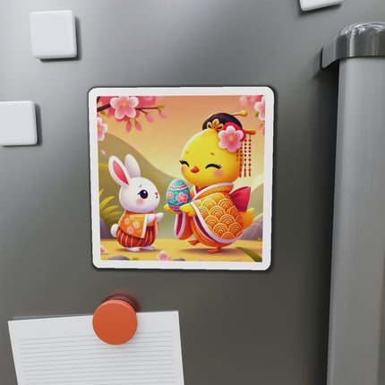 Whimsical Springtime Exchange Die-Cut Magnets (5 Sizes)