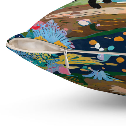 Whimsical Woodland Spun Polyester Square Pillow