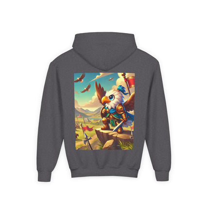 Watchful Guardian Youth Hooded Sweatshirt – Strength, Vision & Heroic Adventure