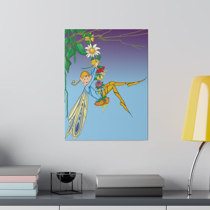 Whimsical Fairy Swing – Lydia Hine’s Enchanted Art Deco Illustration
