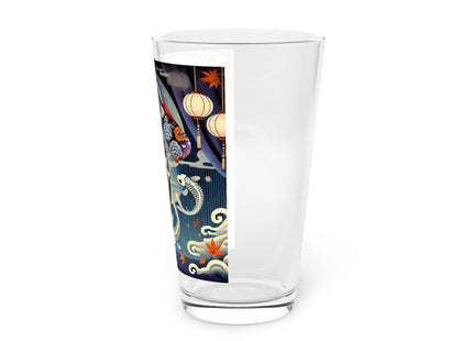 Skeleton Kabuki Performer Glass, 16oz