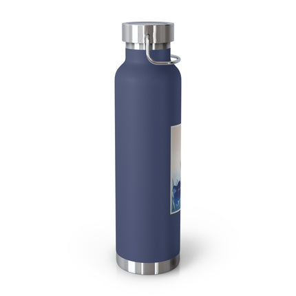 Irises by Ohara Koson Copper Vacuum Insulated Bottle, 22oz