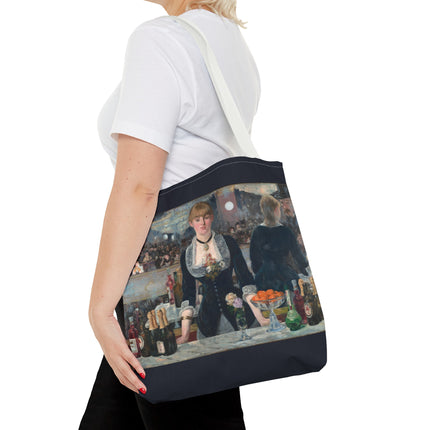 A Bar at the Folies-Bergère by Edouard Manet Tote Bag (AOP)