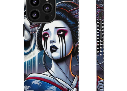 Geisha’s Black Ink Tears Phone Cases