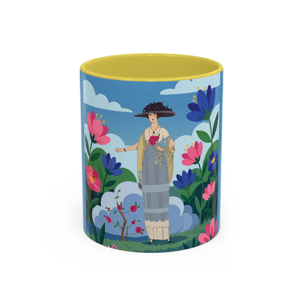 Garden Of New Beginnings Colorful Mugs – Art Deco Floral Elegance