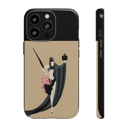 Dancer with Ink & Blossoms Phone Case – Elegant Grace & Artistic Poise