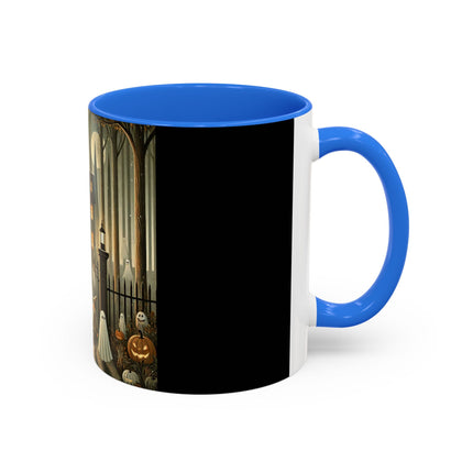 Ghostly Welcome – A Halloween Night Colorful Mugs (11oz, 15oz)