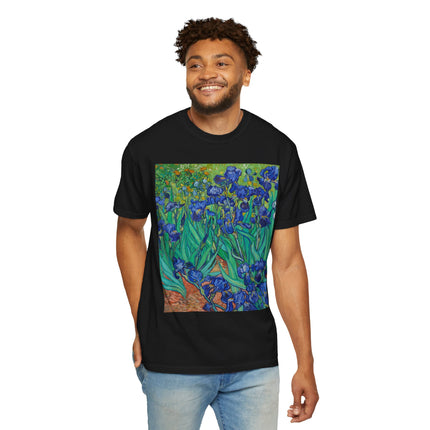 Irises by Van Gogh Unisex Garment-Dyed T-shirt