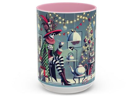 Whimsical Christmas Tea Party Colorful Mugs (11oz, 15oz)