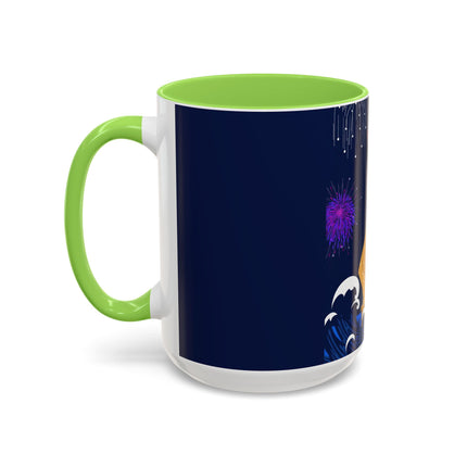 Liberty's Triumph Colorful Mugs – Art Deco Glory & Triumphant Spirit