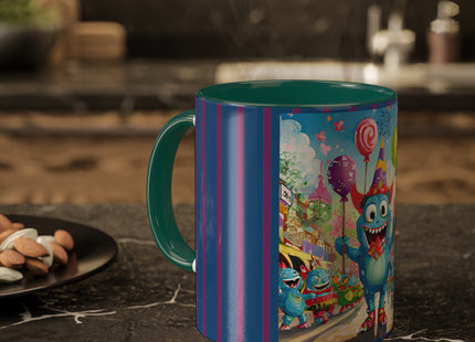 Monster Parade Madness Colorful Mugs, 11oz