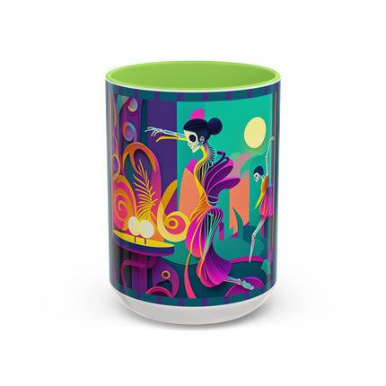 Dance of the Skeleton Ballerinas Colorful Mugs (11oz, 15oz)