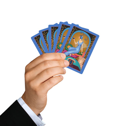 September & Sapphire (from the Gem Series) by Sofia Chiostri Playing Cards