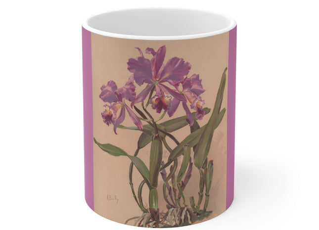 Watercolor of an Orchid by Alice Bailly Ceramic Mug 11oz