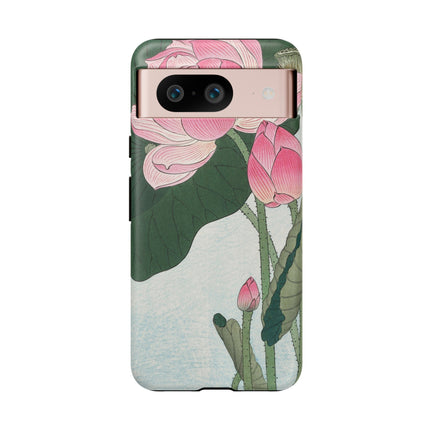 Blooming Lotus Flowers by Ohara Koson Phone Cases