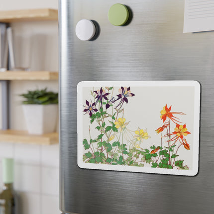Aquilegia Flowers by Tanigami Kônan Die-Cut Magnets (5 Sizes)