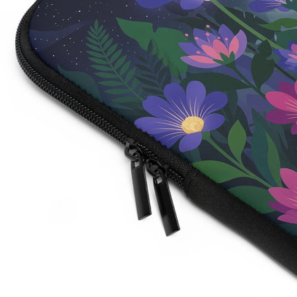 🌙🌺 The Lady Of The Midnight Garden Laptop Sleeve – Art Deco Floral Fantasy