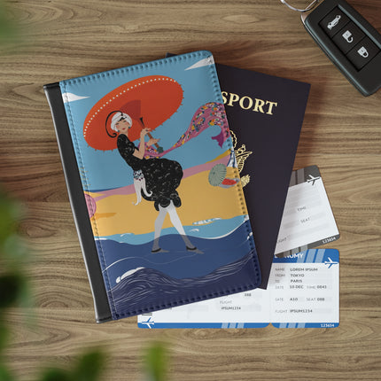 Beachside Promenade Passport Cover – Summer Glamour & Coastal Joy