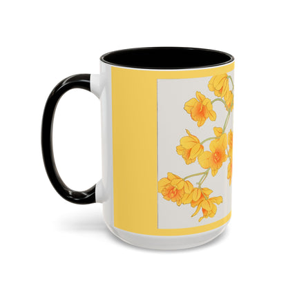 Golden Bow Orchid by Tanigami Kônan Colorful Mugs (11oz, 15oz)