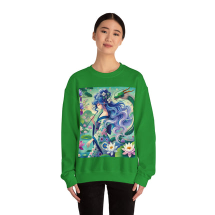 Fairy of the Koi Pond Heavy Blend™ Crewneck Sweatshirt