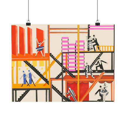 Maquettes de Théatre 4 by Alexandra Exter Premium Matte Horizontal Posters