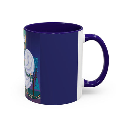 Moonlit Garden Waltz Colorful Mug (11oz, 15oz) – Rococo Romance, Garden Elegance & Enchanted Dance