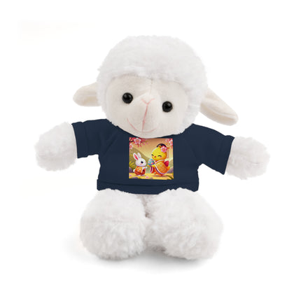 Whimsical Springtime Exchange Stuffed Animals with Tee