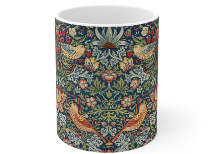 Strawberry Thief by William Morris Ceramic Mug 11oz