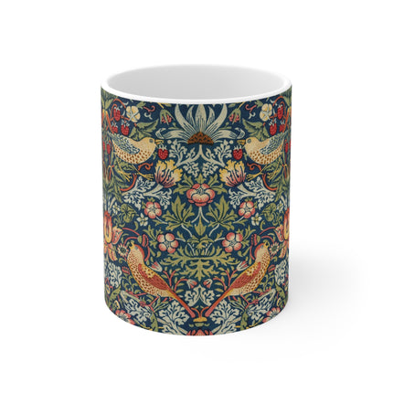 Strawberry Thief by William Morris Ceramic Mug 11oz