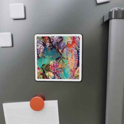 Golden Wisteria Symphony Die-Cut Magnets (5 Sizes)