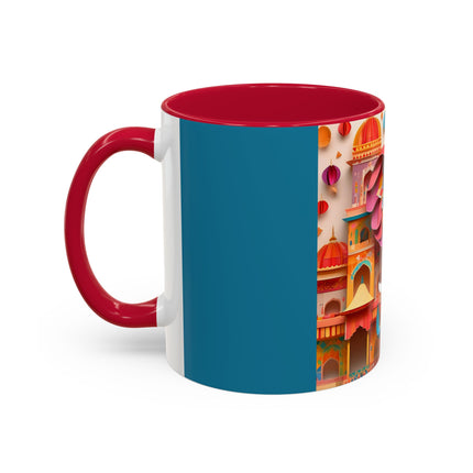 Elephant at an Autumn Festival Colorful Mugs (11oz, 15oz)