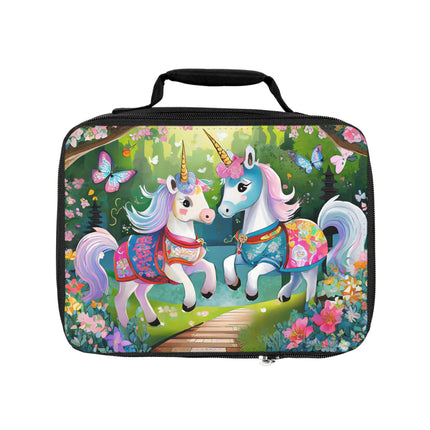 Baby Unicorns and Fluttering Butterflies Lunch Bag