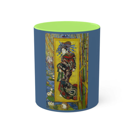 Courtesan (after Eisen) by Vincent Van Gogh Colorful Mugs, 11oz